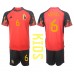 Belgien Axel Witsel #6 Barnkläder Hemma matchtröja till baby VM 2022 Kortärmad (+ Korta byxor) Billigt